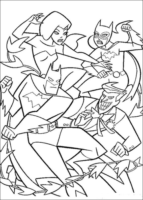Plansa de colorat cu Batman 61 58